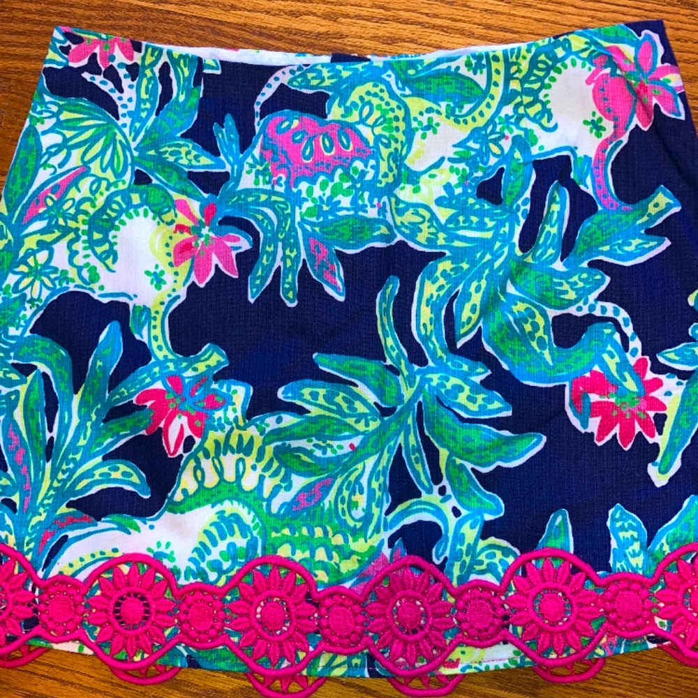 Lilly Pulitzer Trunk Show mini skirt 0